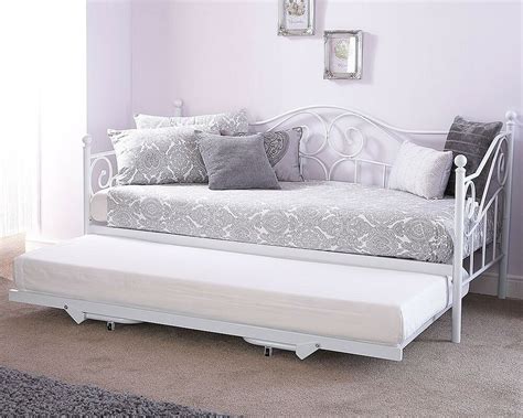 Madison Metal Day Bed With Optional Trundle White Ebay