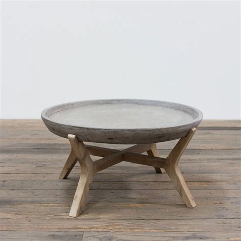4.5 out of 5 stars. angelo:HOME : Concrete and Wood Coffee Table - Round ...