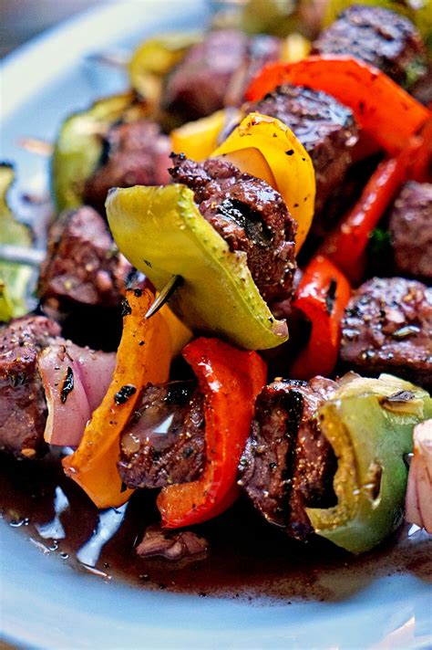 These Filet Mignon Shish Kabobs Use Beautiful Chunks Beef Marinated In
