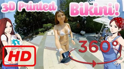 xiaomi mijia 360º 3d printed bikini poolside naomi wu youtube