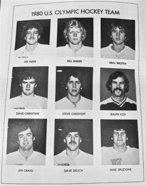 1980 Us Olympic Hockey Team A Hockeygods