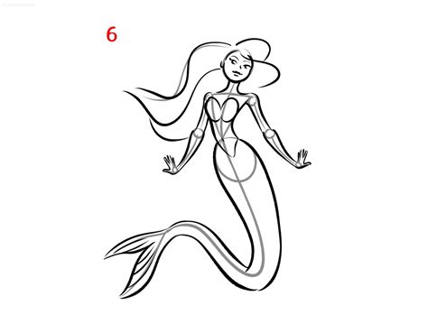 Mermaid Drawing Ideas How To Draw A Mermaid