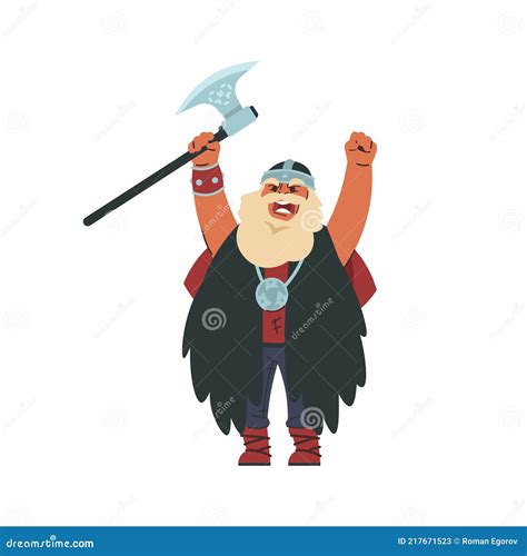 Viking Cartoon Scandinavian Mythologyy Characters Norway Costume