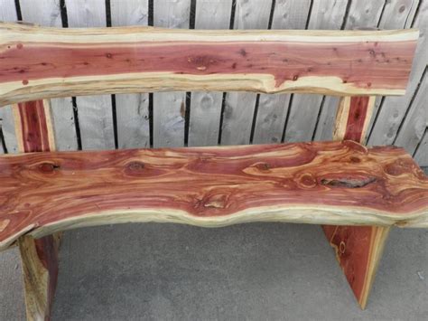 Rustic Cedar Bench Cedar Wood Projects Cedar Furniture