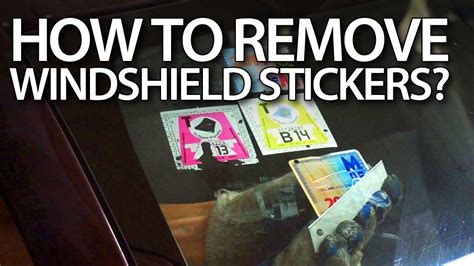 As easy as it may seem, sometimes it's really difficult to remove stickers and residue from a surface. How to remove stickers from windshield in your car? (road ...