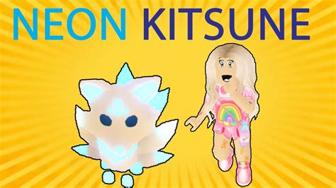 Making A Neon Kitsune In Adopt Me Every Kitsune Pet Tricks Youtube
