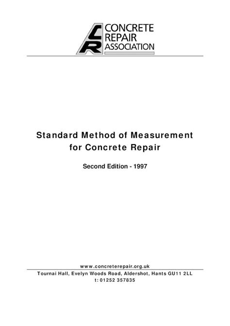 Standard Method Of Measurement Pdf Document