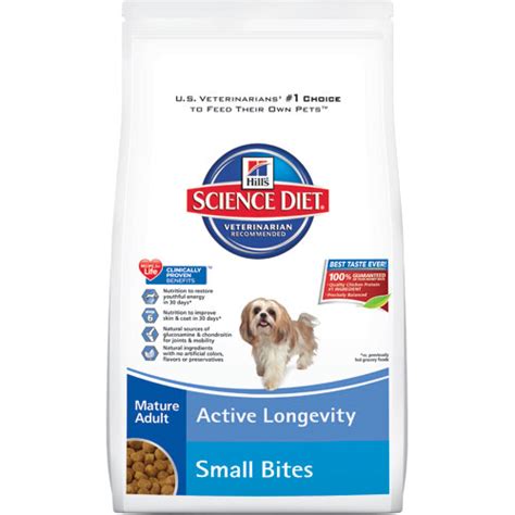 5 Lb Hills Science Diet Mature Adult Active Longevity Small Bites Dog