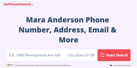 Mara Anderson Phone Number Address Email And More