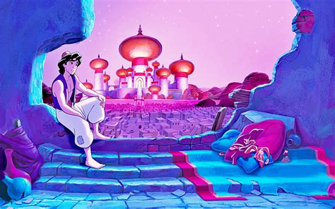 Cartoon Aladdin Walt Disney Aladdin Sultans Palace Hd Wallpaper