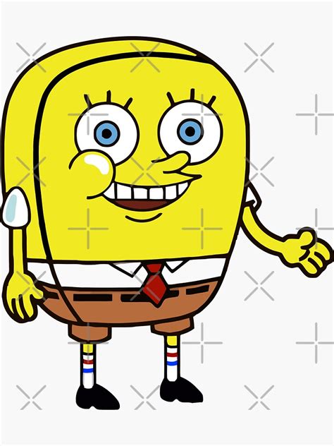 Increasingly Buff Spongebob Meme Sticker For Sale By Moha444 Redbubble