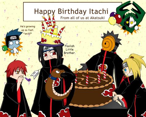 Itachis Birthday By Toontwins On Deviantart
