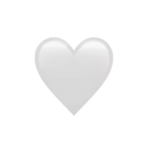 Heart White Emoji Iphone Aestheticwhite Freetoedit White Heart