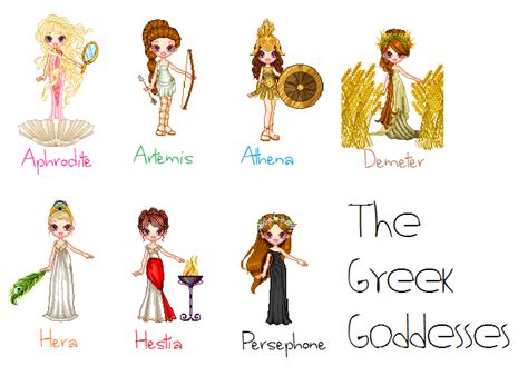 The Greek Goddesses By Madiekristinec On Deviantart