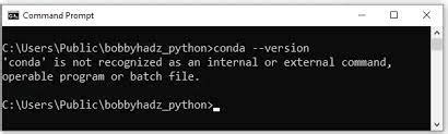 Solve Conda Is Not Recognized As An Internal Or External Command