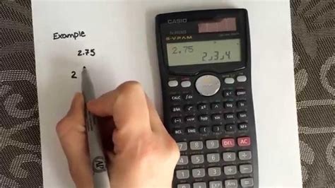 How To Convert From A Decimal To A Fraction Using The Calculator Casio