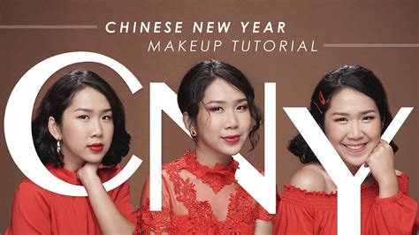 3 makeup looks chinese new year makeup tutorial youtube