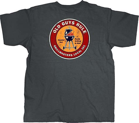 Old Guys Rule T Shirt For Men Respect The Rust Graphite