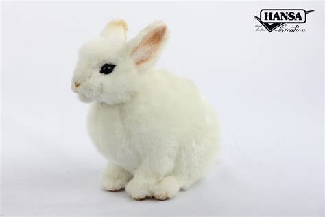 8127 Pygmy Rabbit White 18cml Hansa Creation Inc