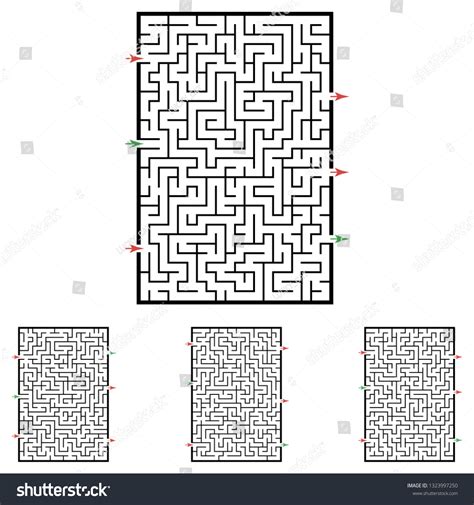 Set of labyrinths, mazes conundrums for kids. - Royalty Free Stock