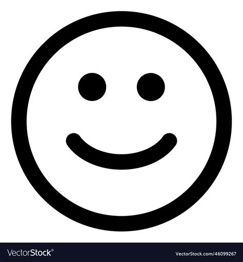Happy Face Icon Smile Icon Royalty Free Vector Image