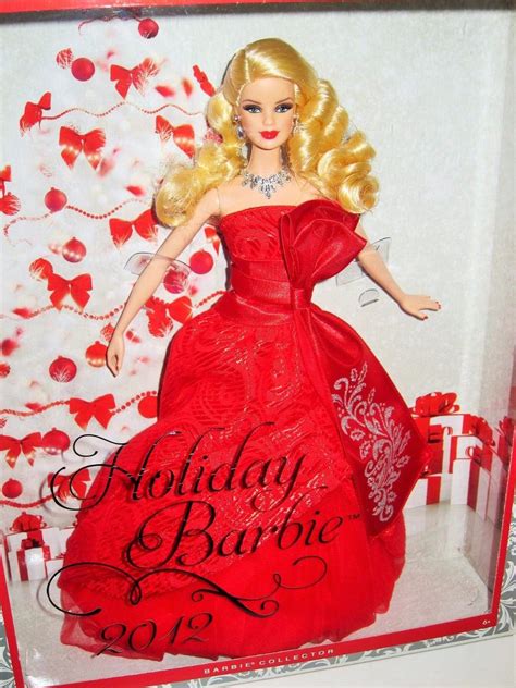 2012 Holiday Barbies 2012 Holiday Barbie Doll Brunette Nrfb W3538 746775048693