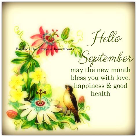 Hello September May The New Month Bless You With Love Happiness