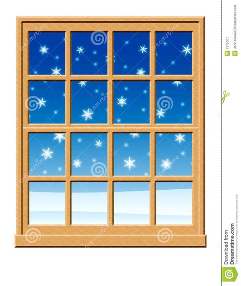 Winter Window Scene Stock Illustration Illustration Of Scene 7275501