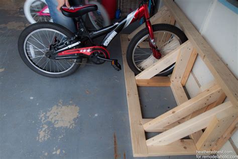 Remodelaholic Build A Diy Bike Rack Tutorial