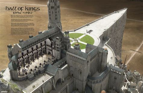 Lord Of The Rings Minas Tirith Hall Of Kings Cross Section By Adam J