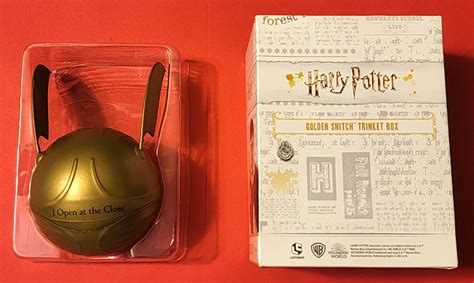 Magical Replicas Lootcrate Exclusive Golden Snitch Trinket Box New In