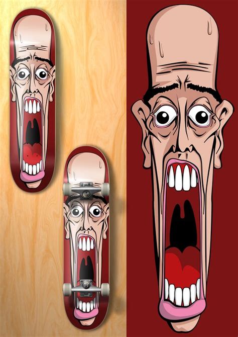 100 Crazy Skateboard Designs Skateboard Design Surfboard Painting