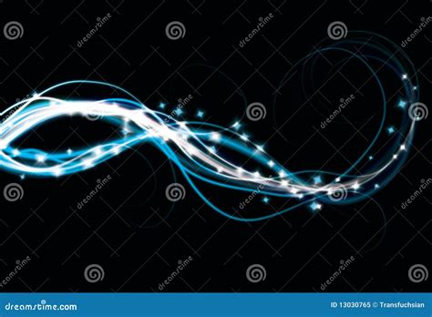 Blurry Abstract Blue Light Effect Background Stock Vector