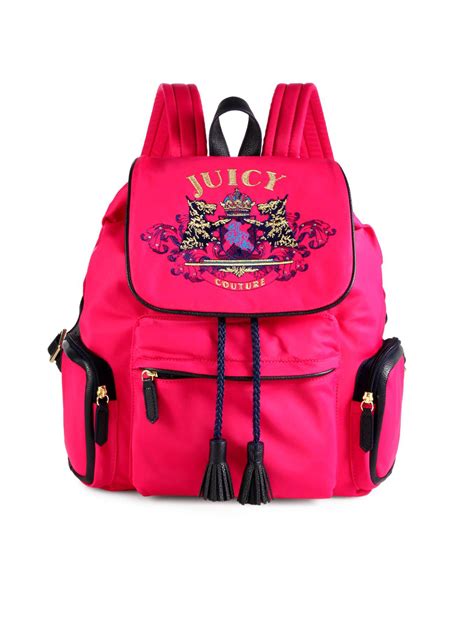 Lyst Juicy Couture Girls Nylon Billie Backpack In Pink