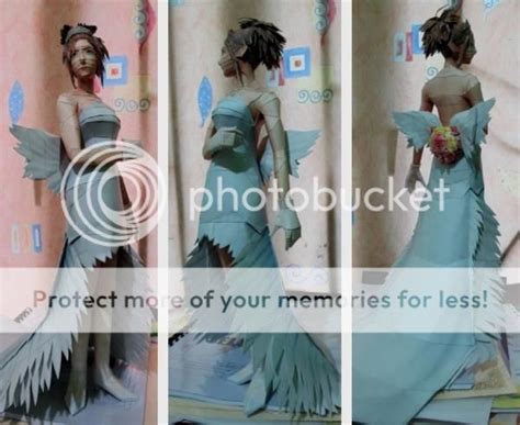 Papermau Final Fantasy Yuna In Wedding Dress Paper Model By Aaronvft