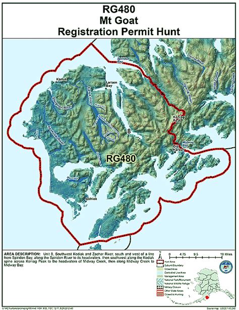 Kodiak Goat Hunting Area 480 Alaska Department Of Fish And Game