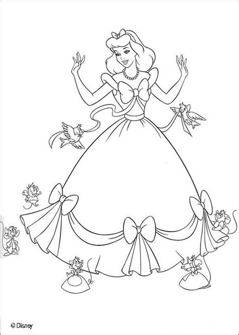 Cinderella For Children Cinderella Kids Coloring Pages