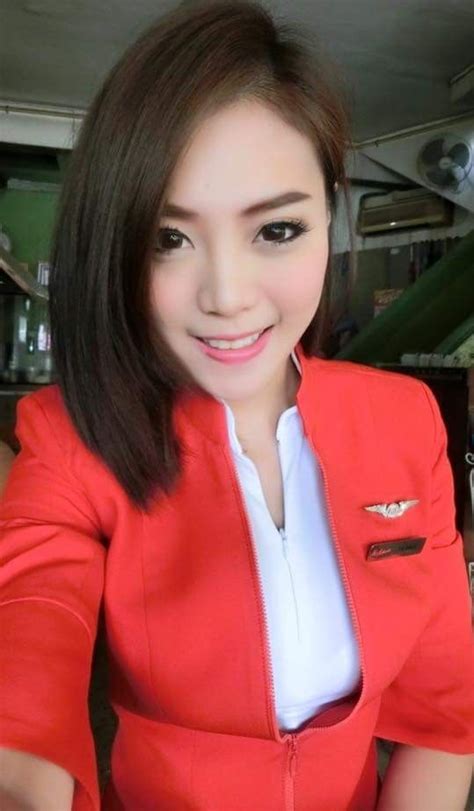 Pin By Cabin Crew Uniform On Airasia エアアジア Sexy Flight Attendant