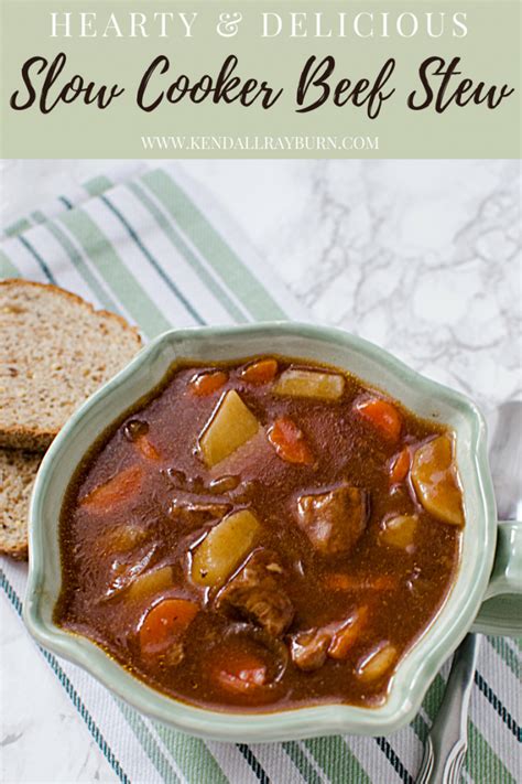 It sounds like an annoying extra step, but it takes a few minutes and makes a big difference. Hearty Beef Stew | Recipe | Slow cooker beef stew, Slow ...