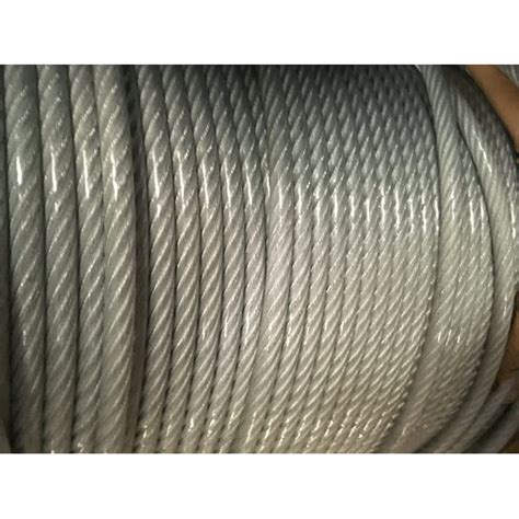 516 38 Vinyl Coated Galvanized Aircraft Cable Steel Wire Rope 7x19