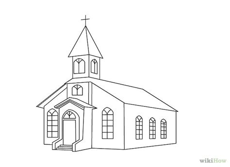 Simple Church Drawing At Explore Collection Of