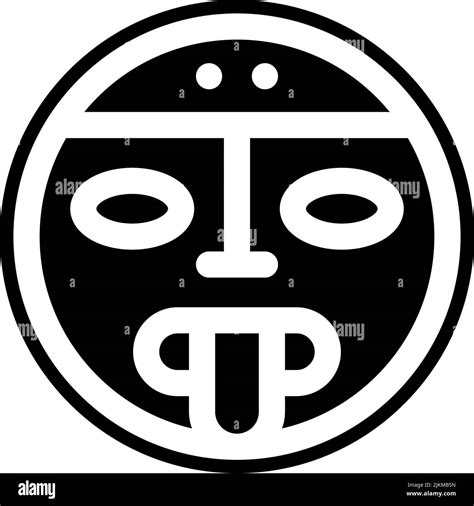 Aztec Icon Black Vector Illustration Stock Vector Image And Art Alamy