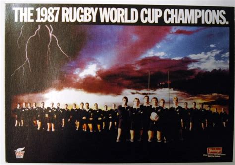 20th June 1987 The All Blacks Won The First Rugby World Cup Posters
