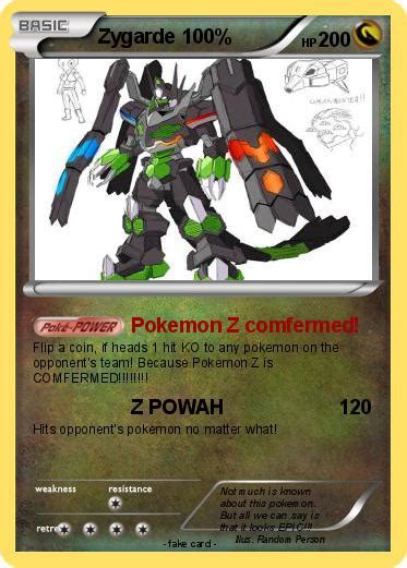 Pokémon Zygarde 100 1 1 Pokemon Z Comfermed My Pokemon Card