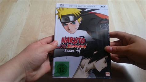Unboxing Naruto Shippuden Movie 2 Bonds Limited Edition Mediabook