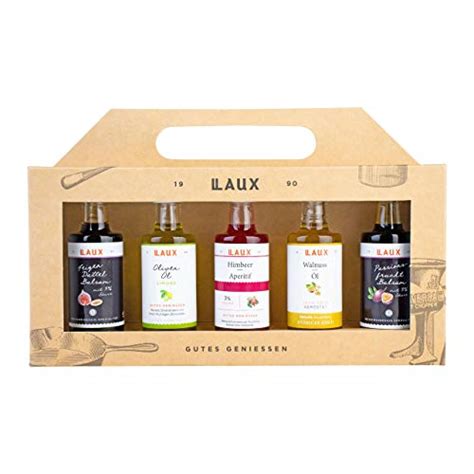 Laux Essig Öl Set Feinkost Geschenkset Mit 5 Flaschen