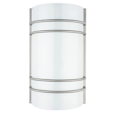 Globe electric bowie integrated led matte black outdoor indoor wall sconce,44246. Luminance ADL Lumin Bright Satin Nickel Indoor LED Wall ...