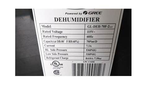 SOLEUSAIR powered by GREE GL-DEH-70F-2 70 Pint Dehumidifier | eBay