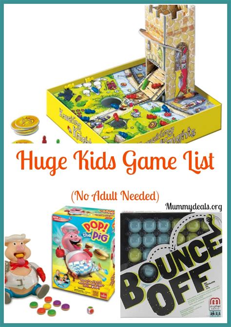 40 Kids Games They Can Play By Themselves