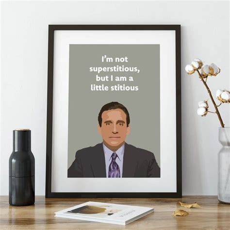 Im Not Superstitious But I Am A Little Stitious Funny Michael Scott
